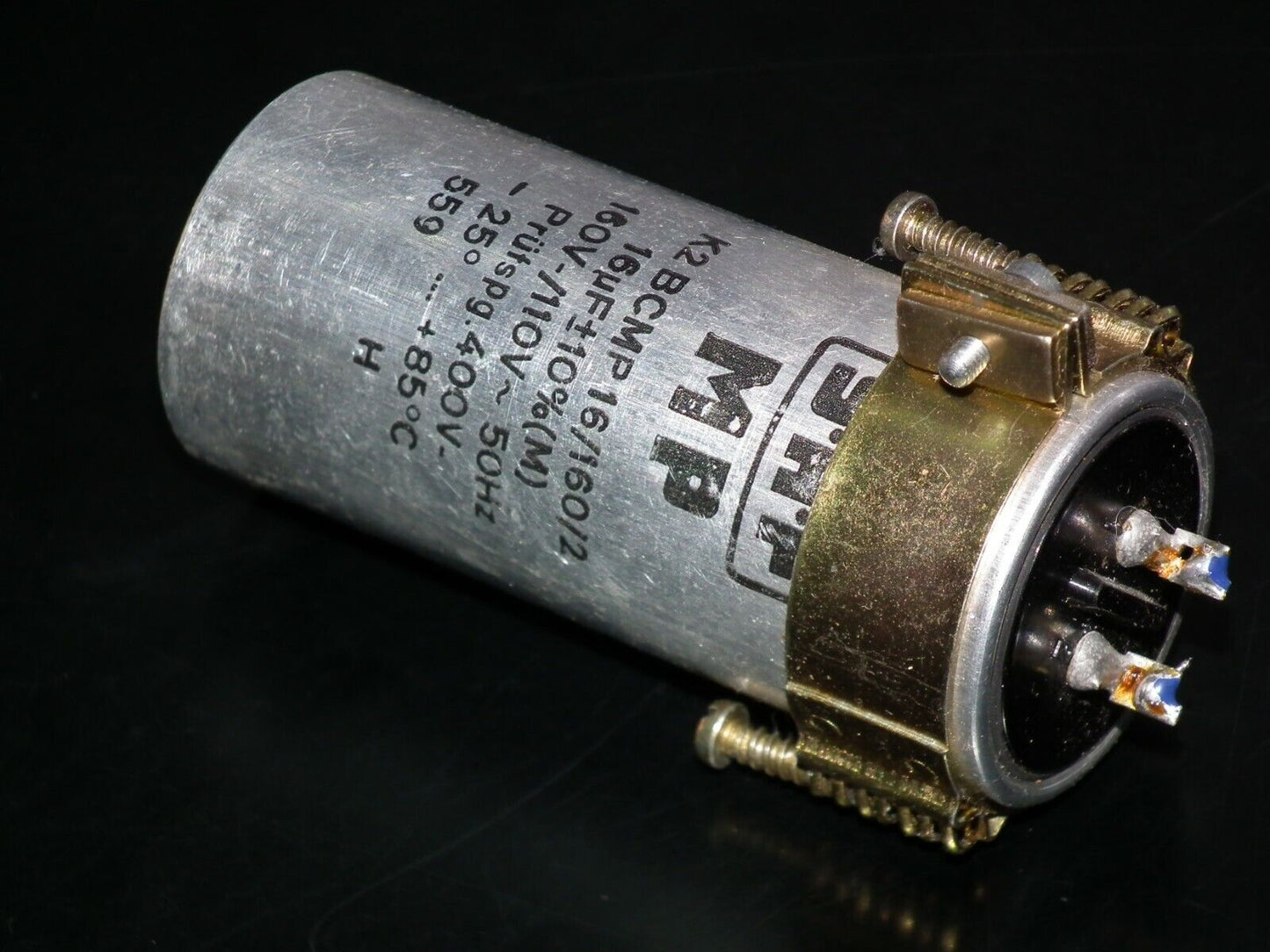 One vintage PIO capacitor 16 uF / 160V SAF West Germany 1959 DIY Tube Audio