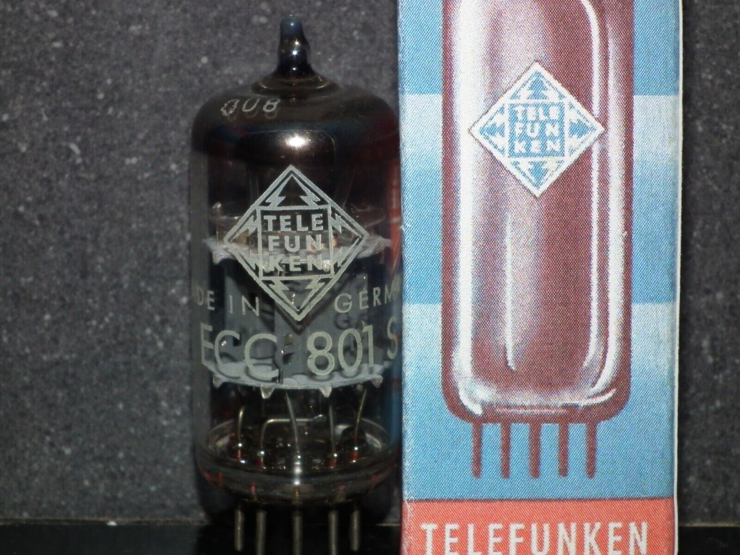 ECC801S Telefunken ECC81 Used Tested 100% Ulm plant, Diamond bottom