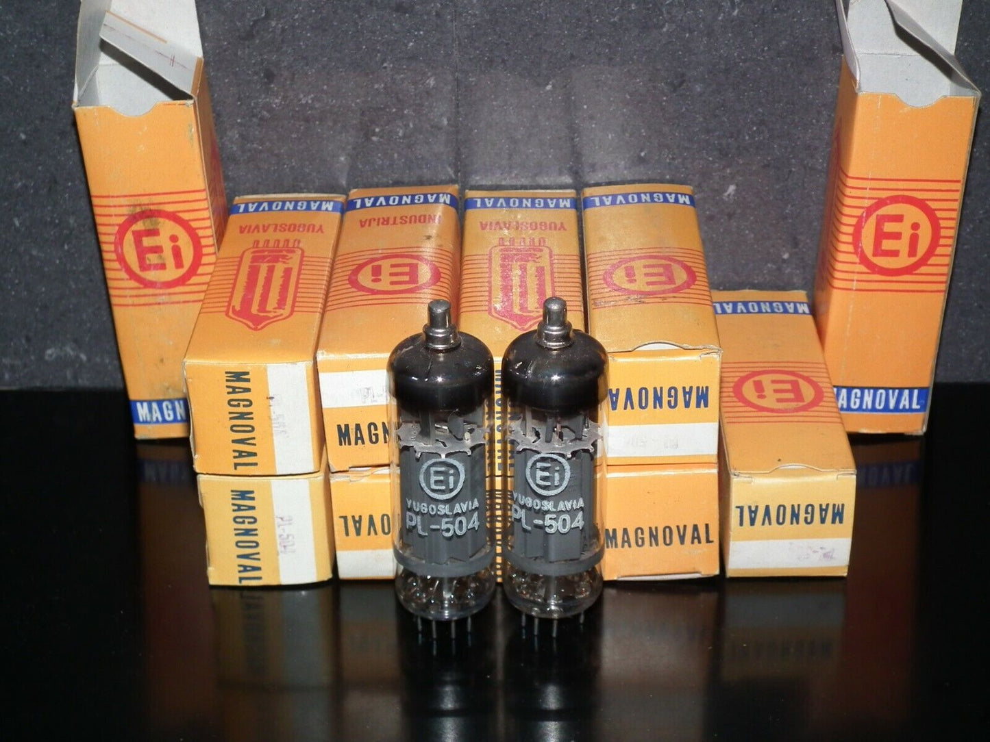 Matched Pair PL504 EI Philips NOS NIB - Yugoslavia from 80s