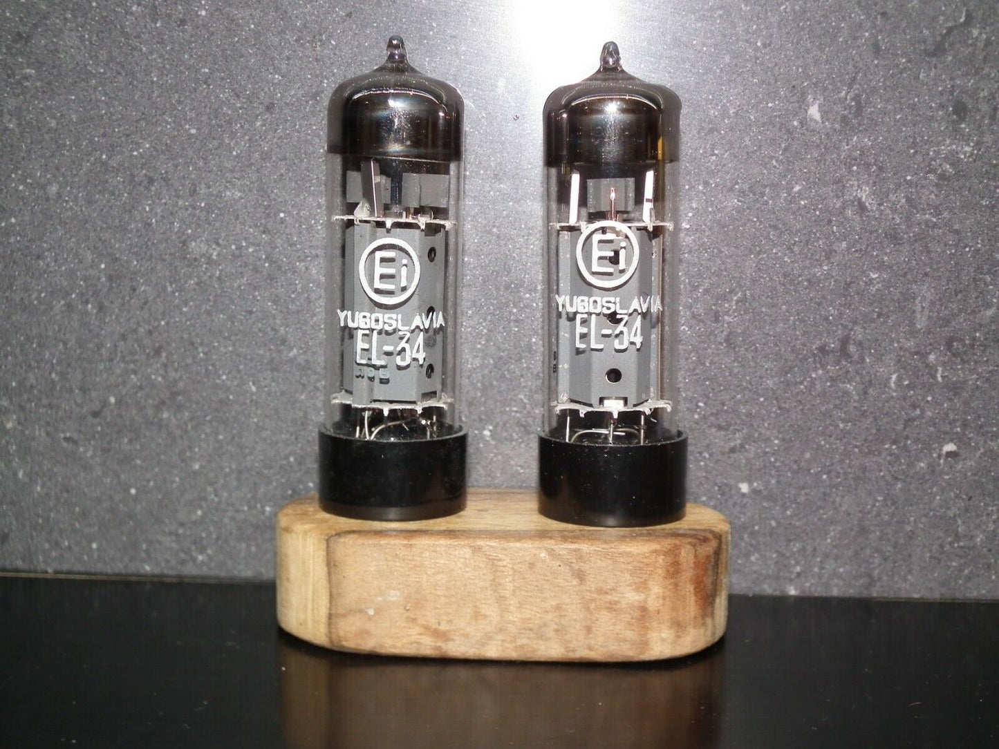 EL34 6CA7 EI Yugoslavia NOS NIB Platinum Matched pair RARE WELDED PLATES OO gett