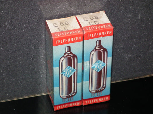 Pair (2 tubes) E88CC Telefunken 6922 NOS NIB Super Rare - S E A L E D !!!