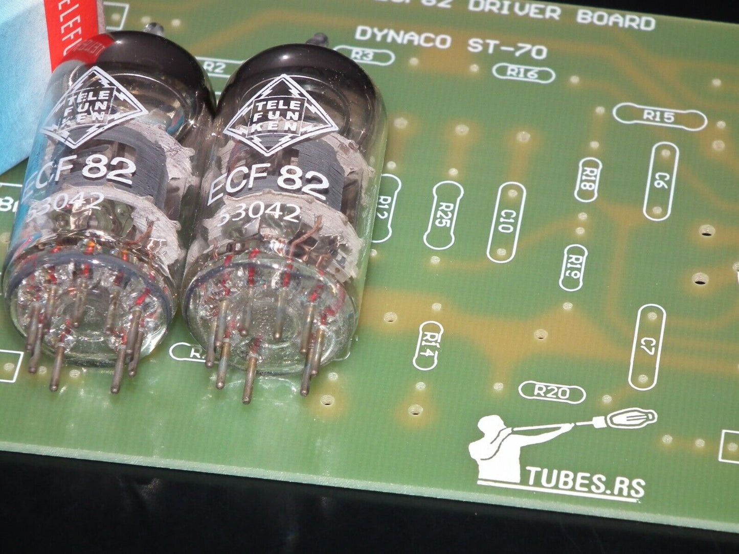 DYNACO ST-70 6GH8A / 6GH8 (PCB + NOS NIB matched pair ECF82 Telefunken)