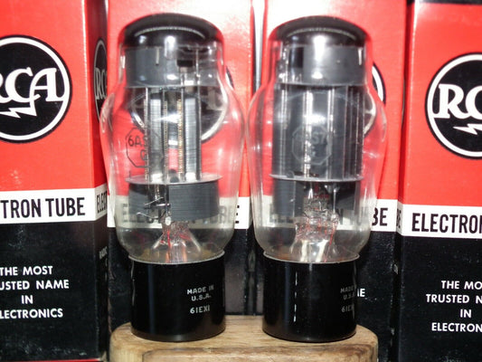6AS7G RCA NOS NIB Platinum Matched Pair Coke Bottle The Same Codes 6080 ECC230