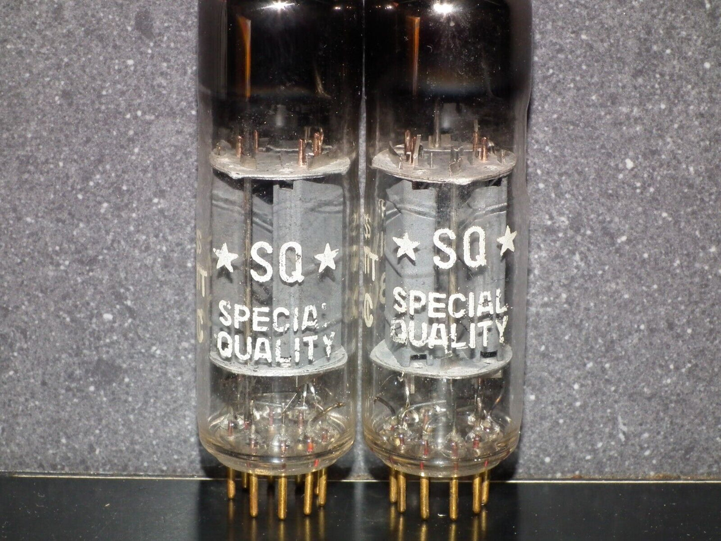 Philips E80CC 6085 Matched pair (Rare FOIL D Getter, PINCHED WAIST!) Tested NOS