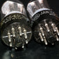 Platinum Matched Pair Sylvania 6SL7GT NOS JAN Boxes Silver Plates US 1954