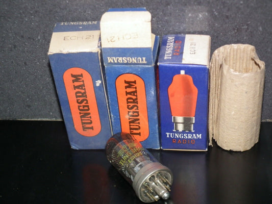 ECH21 Tungsram NOS NIB Old European Radio Receivers