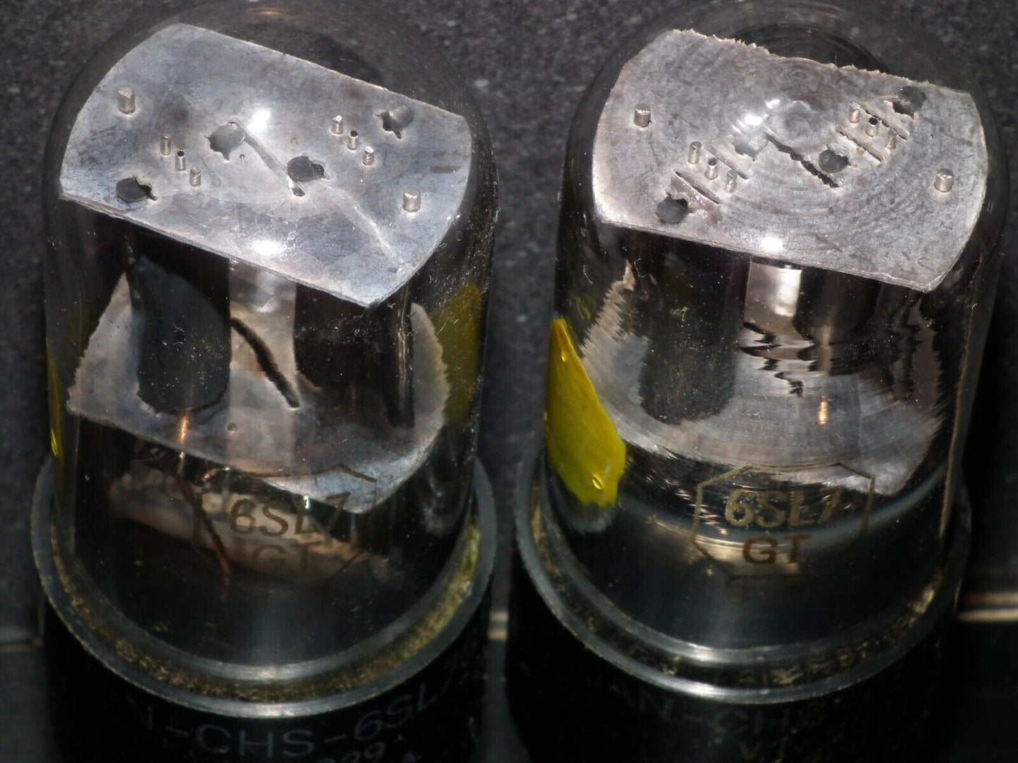 6SL7GT  Sylvania VT-229 JAN Matched Pair Black coated, close dates 40s
