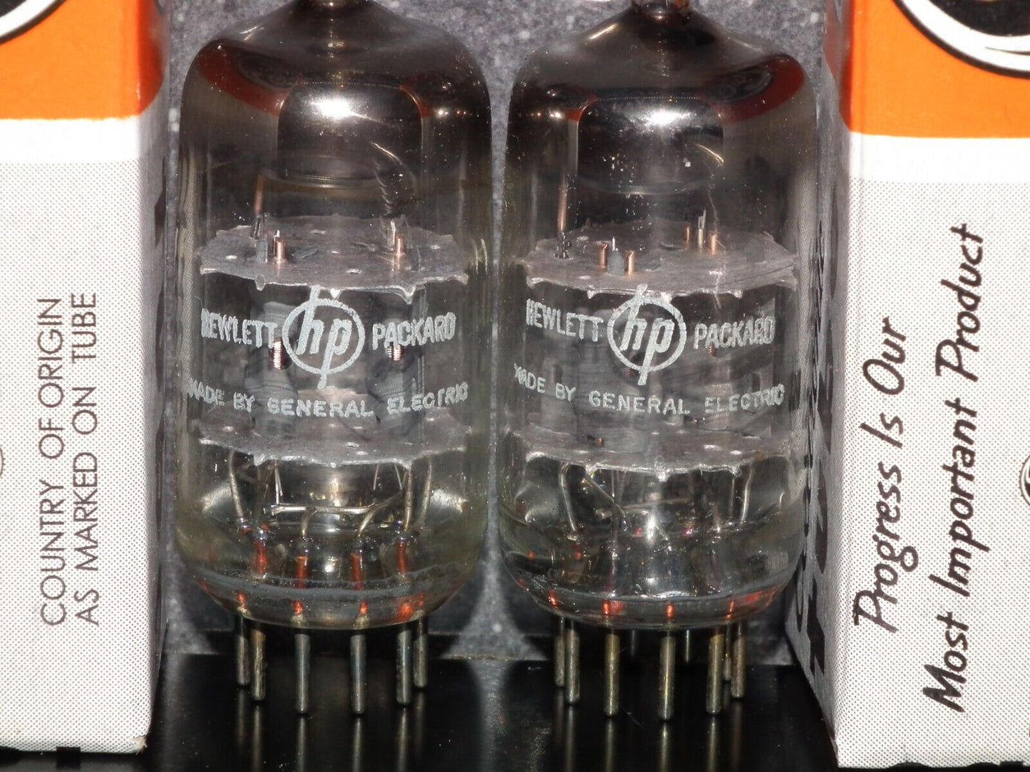 12AT7 GE ECC81 Matched Pair Used Tested 100%, made by General Electric for HP