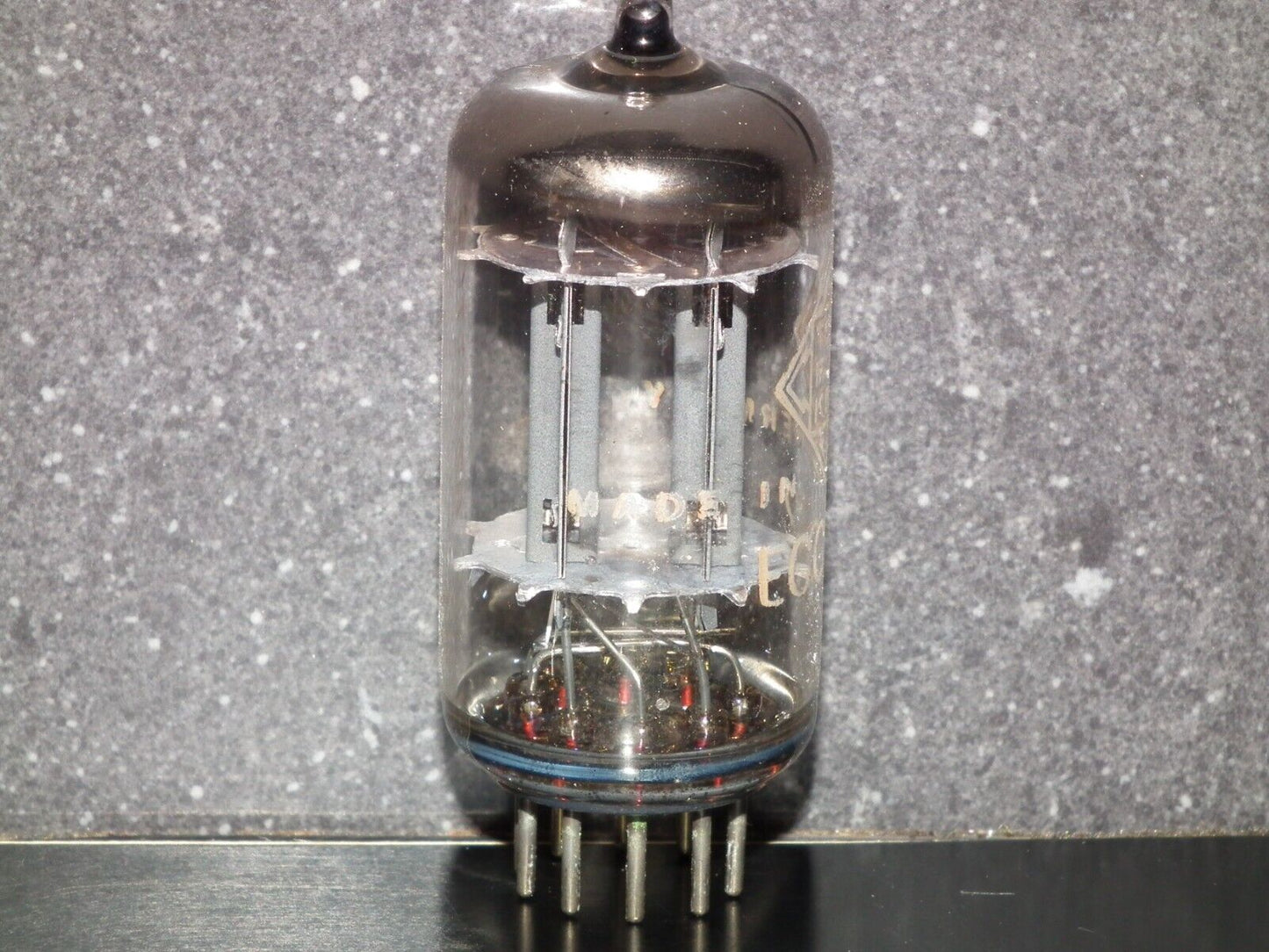One (1 pcs) ECC82 Telefunken 12AU7, Tested NOS Long Smooth Plates