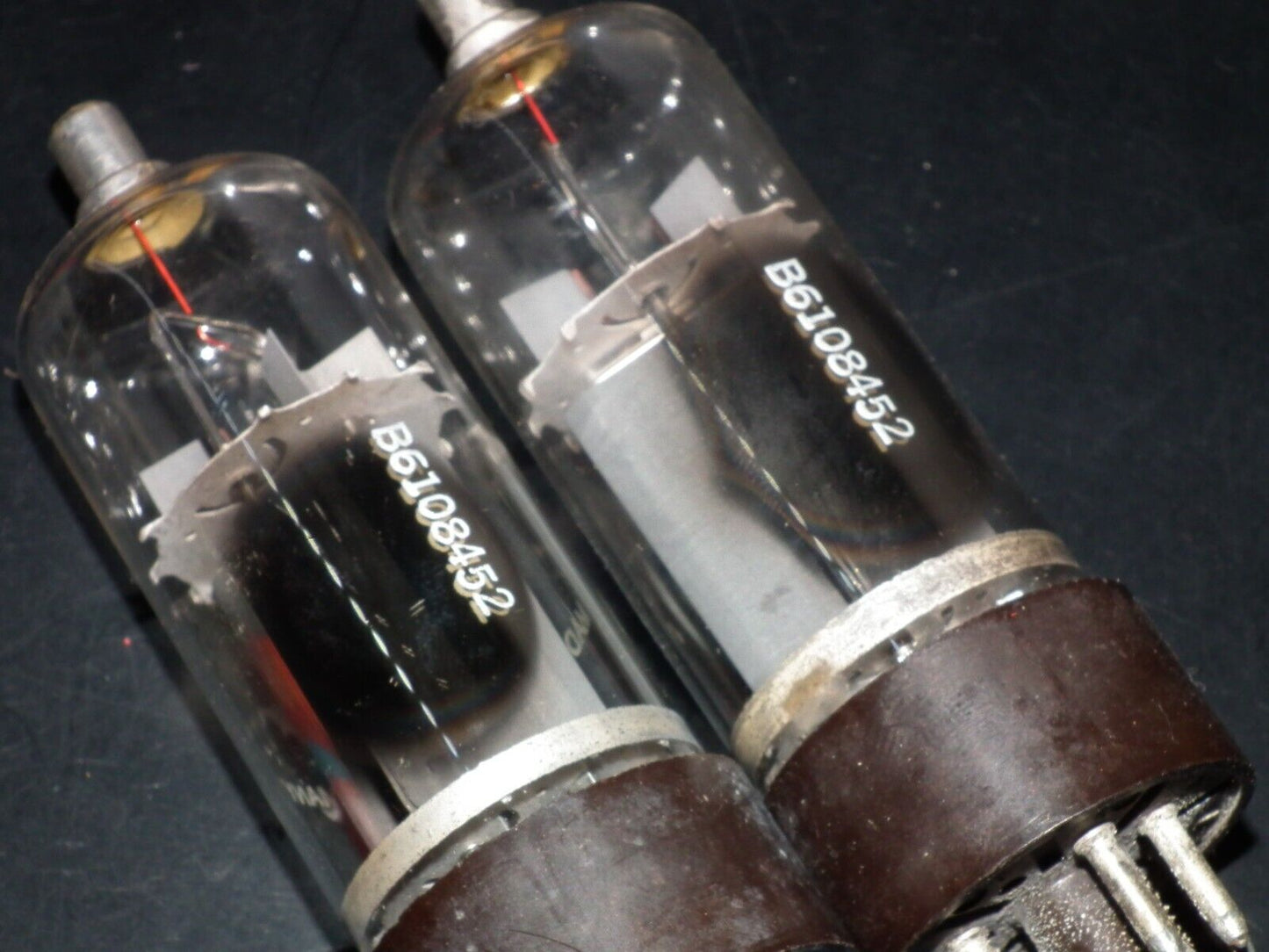Two (2 pcs) PL36 Telefunken NOS NIB RARE Early Version Brown Base