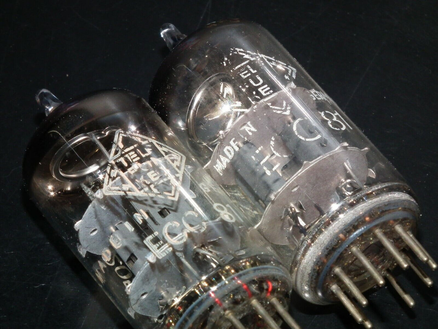 ECC81 Telefunken 12AT7 Matched pair Used Tested 95% 100%, Berlin, Diamond bottom