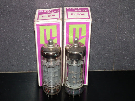 PL504 EUROVALVE Matched Pair NOS NIB - West Germany