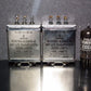 Two vintage Siemens PIO capacitors 2x4 uF / 250V Klangfilm, glass end seal