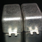 Two vintage PIO capacitors 1.6uF 350V MICROFARAD perfect for tube audio glass