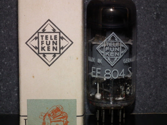 EF804S Telefunken NOS NIB Low Noise Microphone Pentode Diamond Bottom BW Box