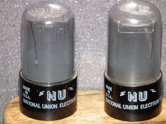 6SN7GT National Union Matched Pair Gray Coated Version The same codes NOS