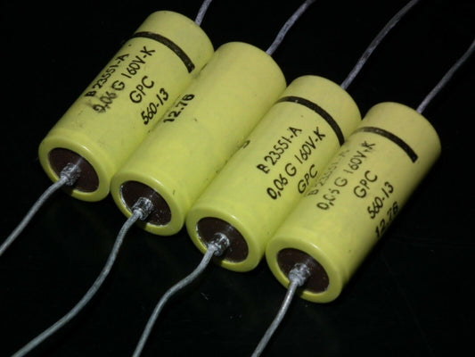 Four 4 NOS vintage Siemens MKL Capacitors 60nF 160V Klangfilm West Germany 70s