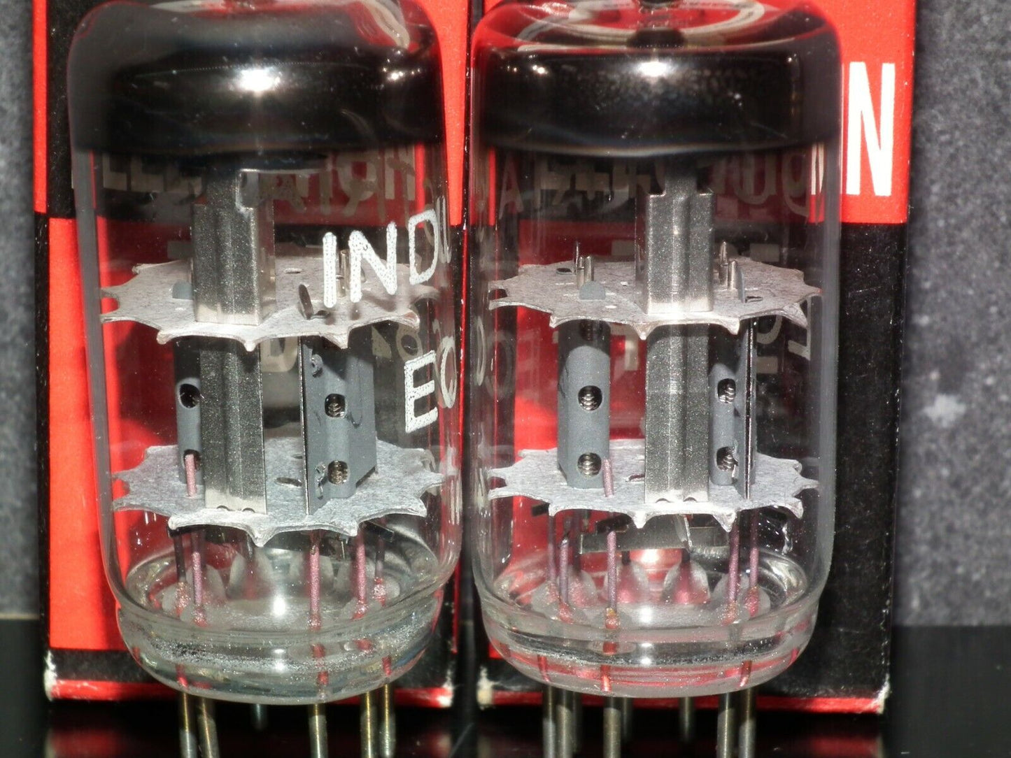 ECC82 12AU7 Standard Brand Industrial NOS NIB Platinum Matched Pair from 60s
