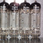 Platinum matched pair EL86 6CW5 Mullard Blackburn NOS OLD TYPE D GETTER, 1962