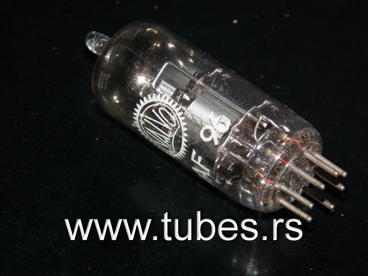 DAF96 Valvo NOS battery tube, the oldest production type, rare spot getter!!!