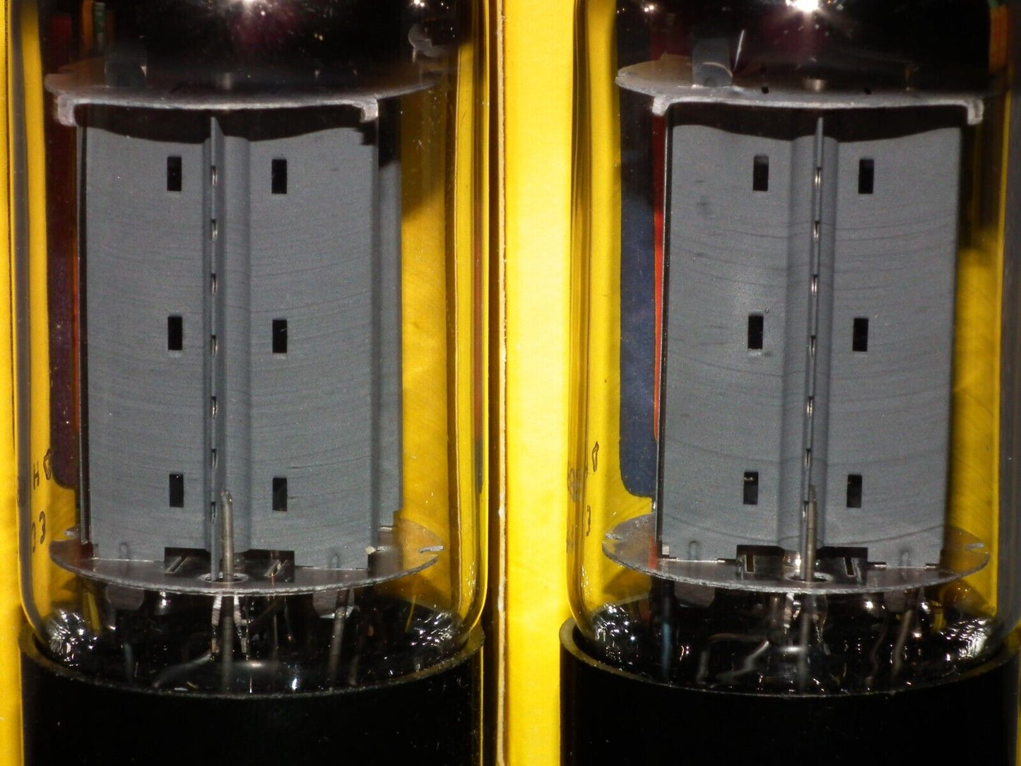 Platinum Matched Pair (2 pcs) GZ34 Mullard 5AR4 rectifier NOS NIB branded Valvo