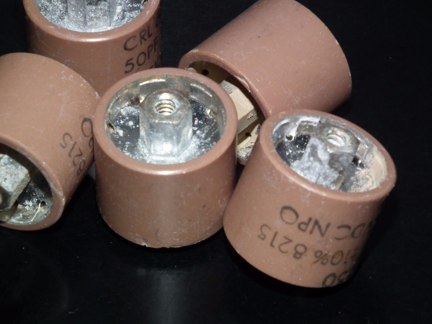 RF ceramic doorknob HV capacitor CRL850 50pF 7500V NOS 50pF 7.5KV 0.0005uF