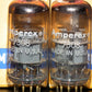 7308 Amperex E188CC RARE gray shield, matched pair tested NOS, gold pins 1961 P2