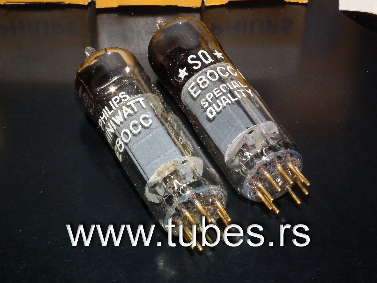 Philips E80CC 6085 Platinum Matched pair (Rare D Getter, PINCHED WAIST!) NOS NIB