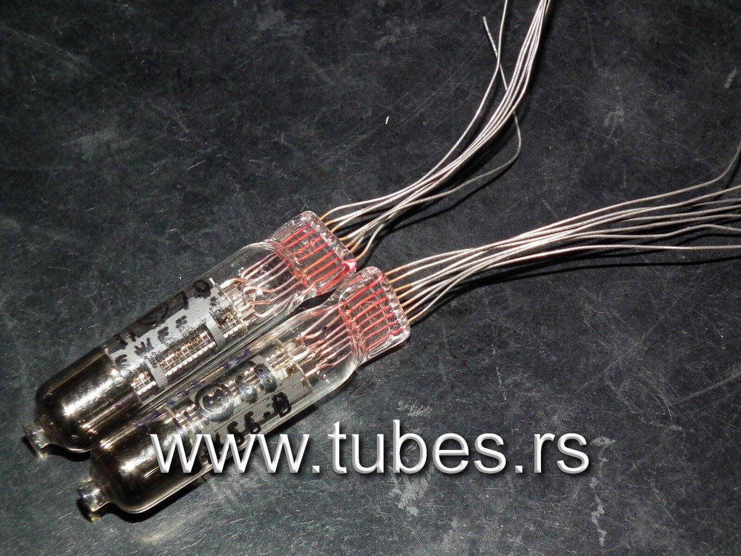 Two  (2 pcs) Military 6J5B-V-OS (6Ж5Б-В-OC) MELZ Tubes ~ 6AC7 Perfect for RIAA