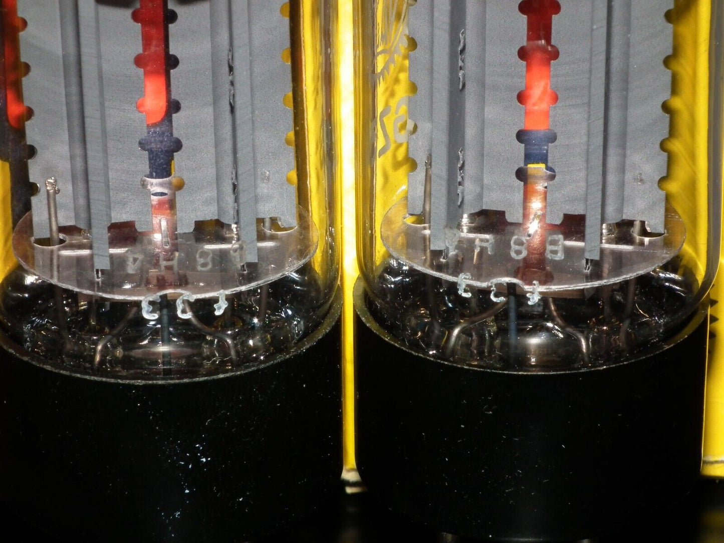 Platinum Matched Pair (2 pcs) GZ34 Mullard 5AR4 rectifier NOS NIB branded Valvo