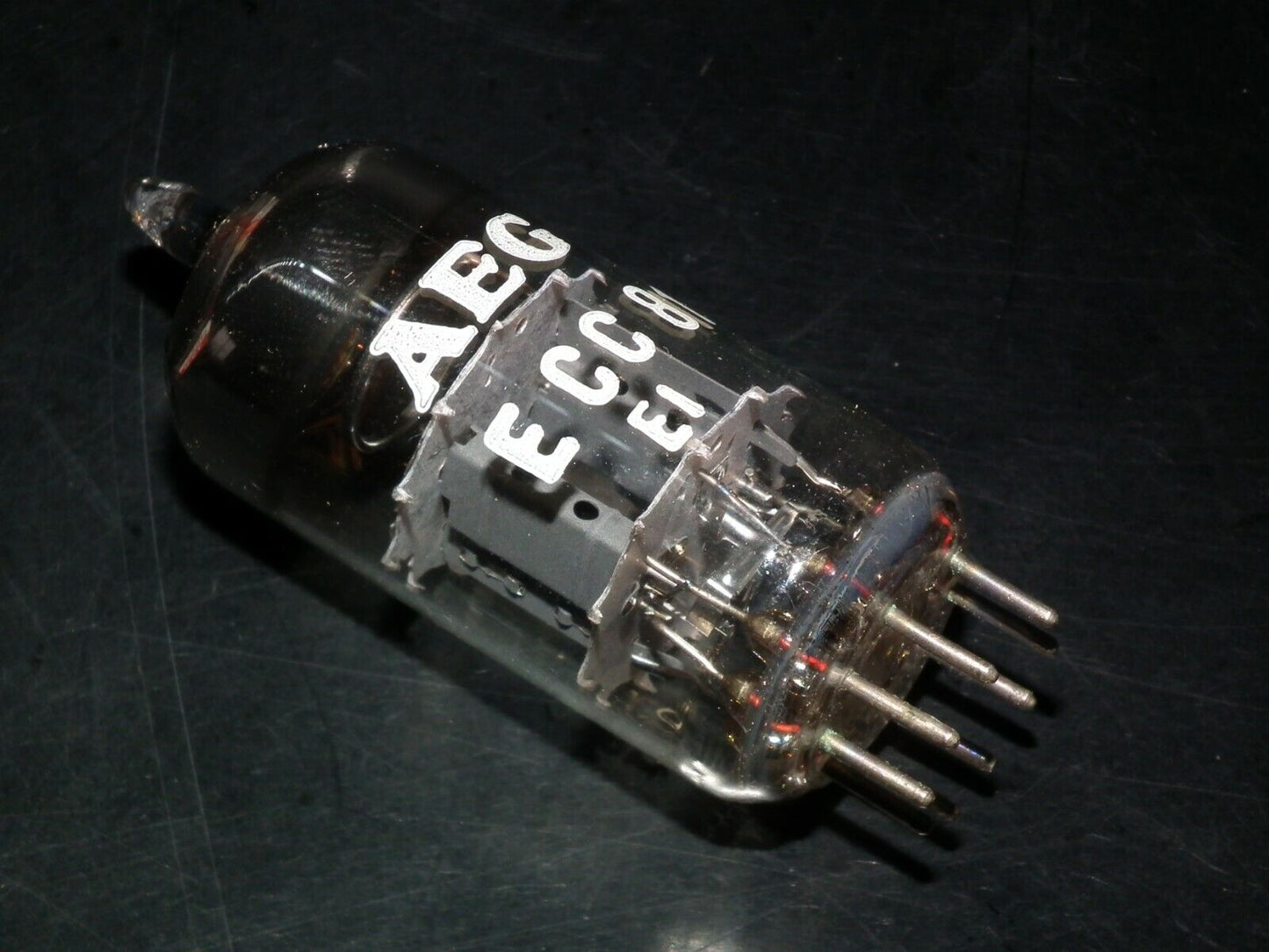 ECC81 12AT7 AEG Germany NOS NIB made by Tungsram tested strong balanced sections