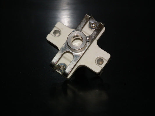 VINTAGE CERAMIC ISOLATED 1/4" FLEXIBLE SHAFT ADAPTER - EXTENDER 6.3mm 10mm