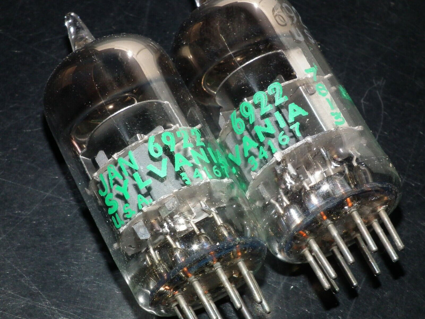 E88CC 6922 Sylvania Platinum Matched Pair Low Noise in original boxes USA NOS
