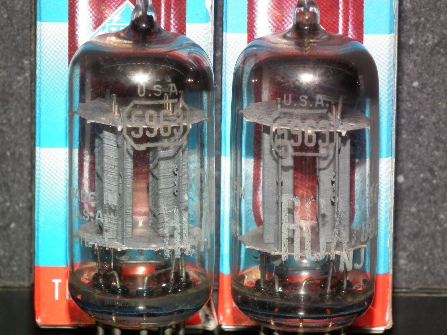 Matched Pair 5963 RCA 12AU7 ECC82  Used Tested 75%