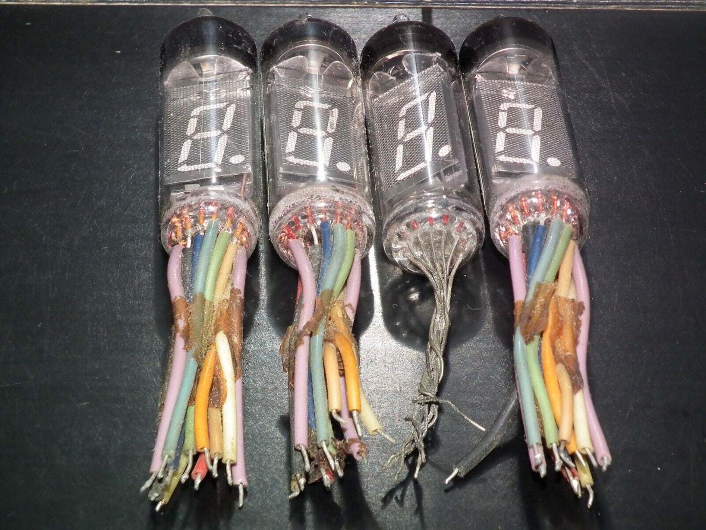 LOT OF 4 ISEDEN ITRON NUMITRON TUBES DG-12H DG12H AS IS!