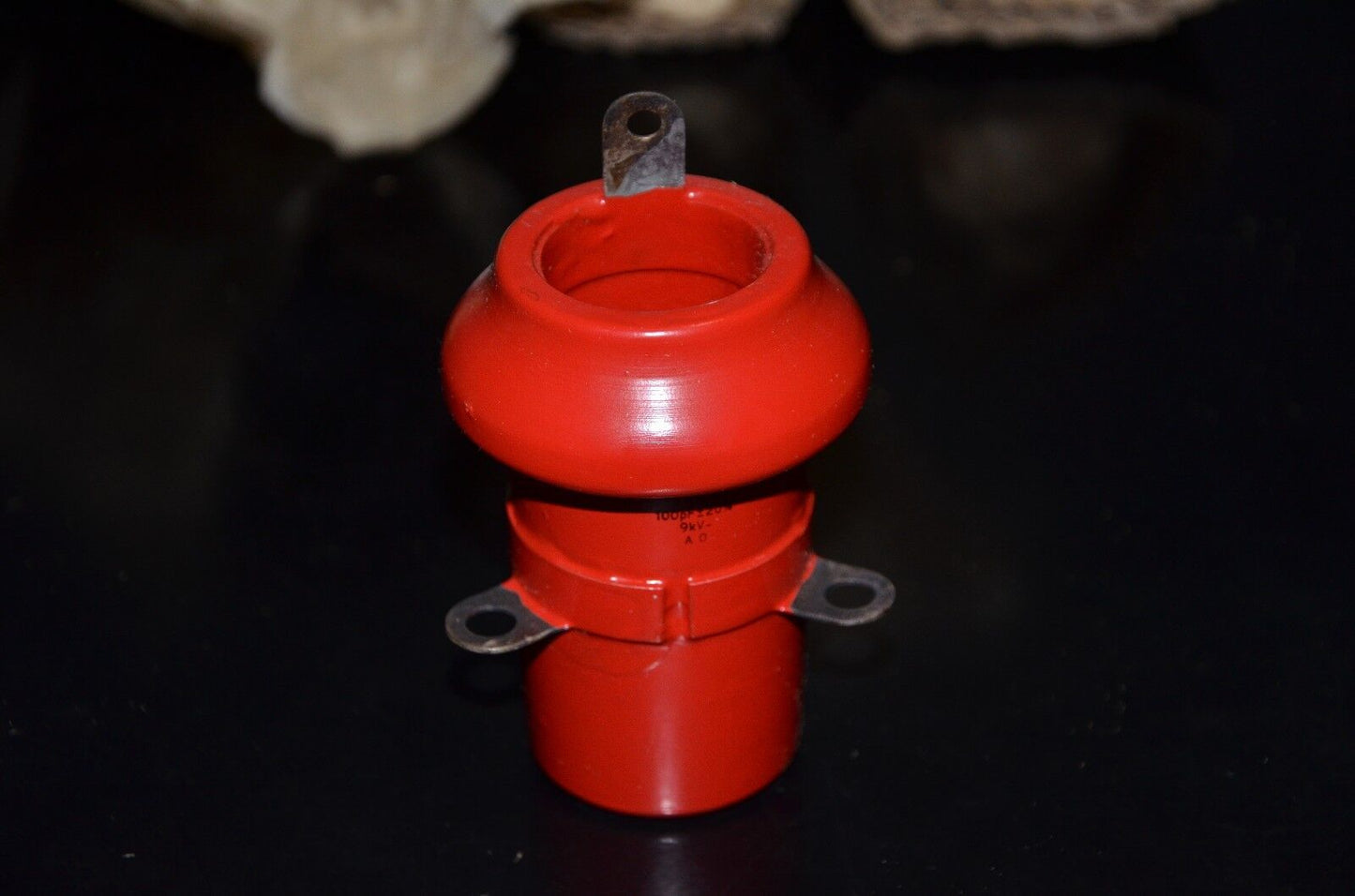 LCC France 100pF 9KV doorknob capacitor for professional broadcast & ham radio