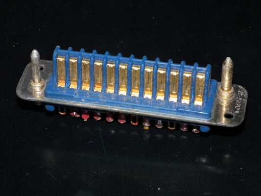 Amphenol 26-159-24P-H 24 Pole chassis plug with 2 x guiding pins GOLD PLATED