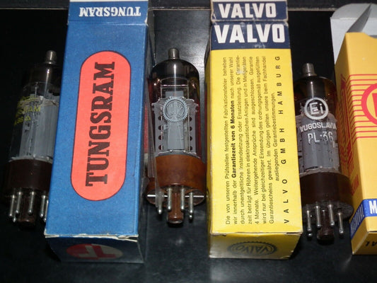 PL36 NOS NIB Various Brands Valvo EI Tungsram Philips Mullard Siemens Telefunken