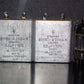 Two vintage Siemens PIO capacitors 0.5uF 250V Klangfilm Made in Germany in 60s
