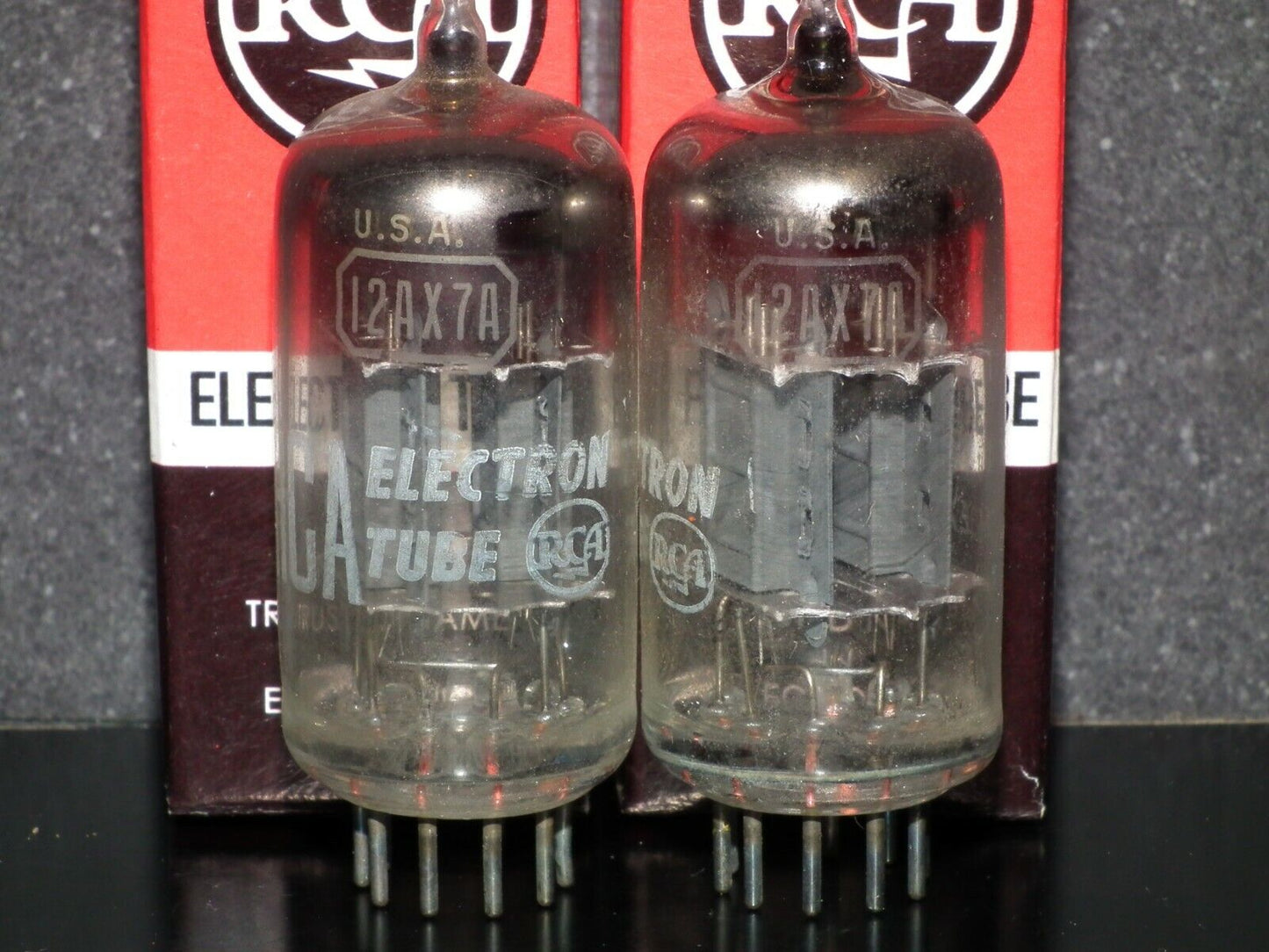 12AX7A RCA ECC83 Matched Pair 1960 Used tested 90% of NOS balanced sections