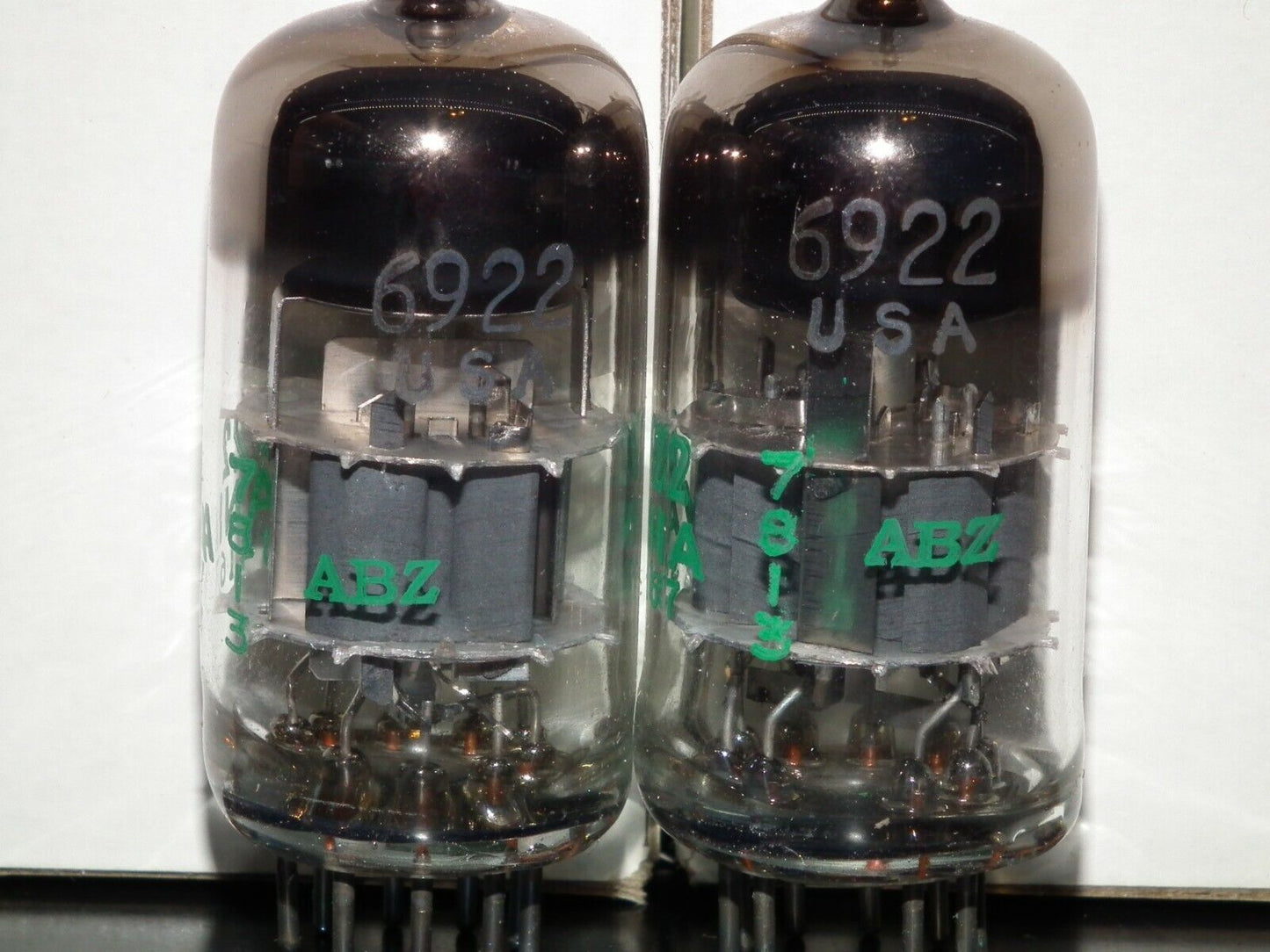 E88CC 6922 Sylvania Platinum Matched Pair Low Noise in original boxes USA NOS