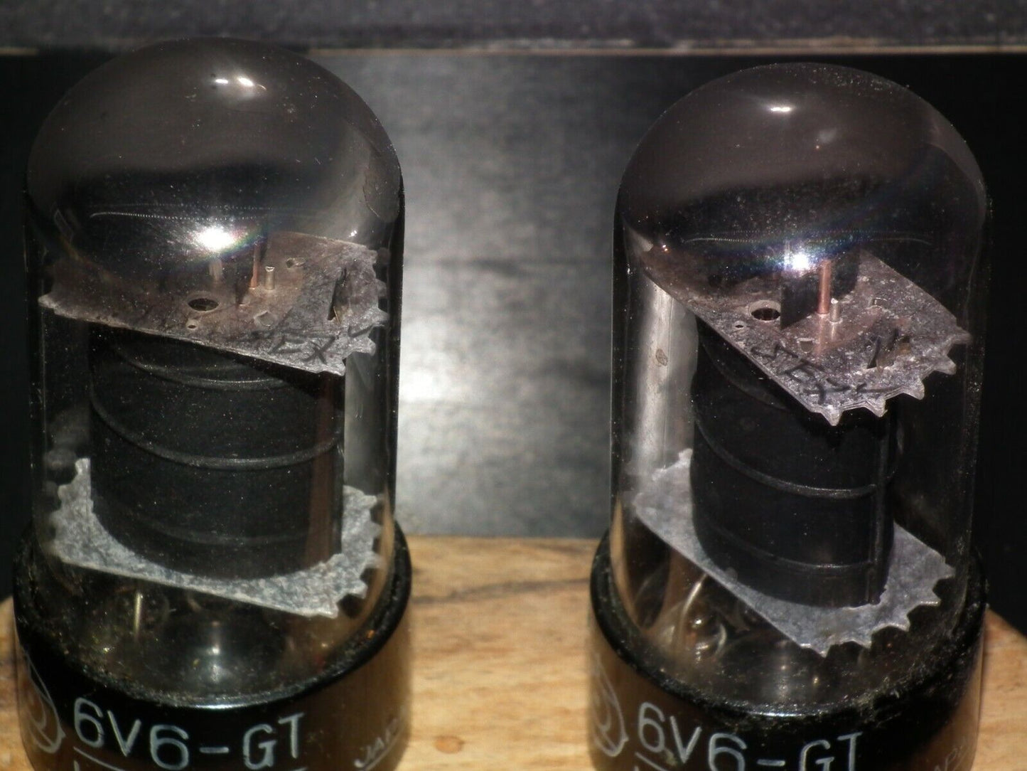 Matched Pair 6V6GT HITACHI Japan USED tested NOS Great Sounding 6V6-GT