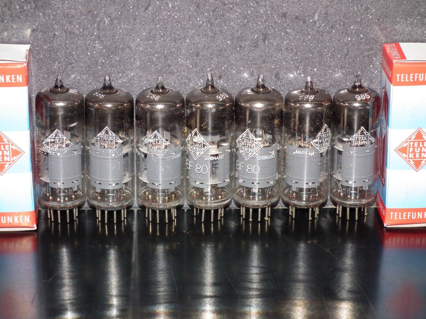 NOS EF80 Telefunken Diamond Bottom Made in West Germany