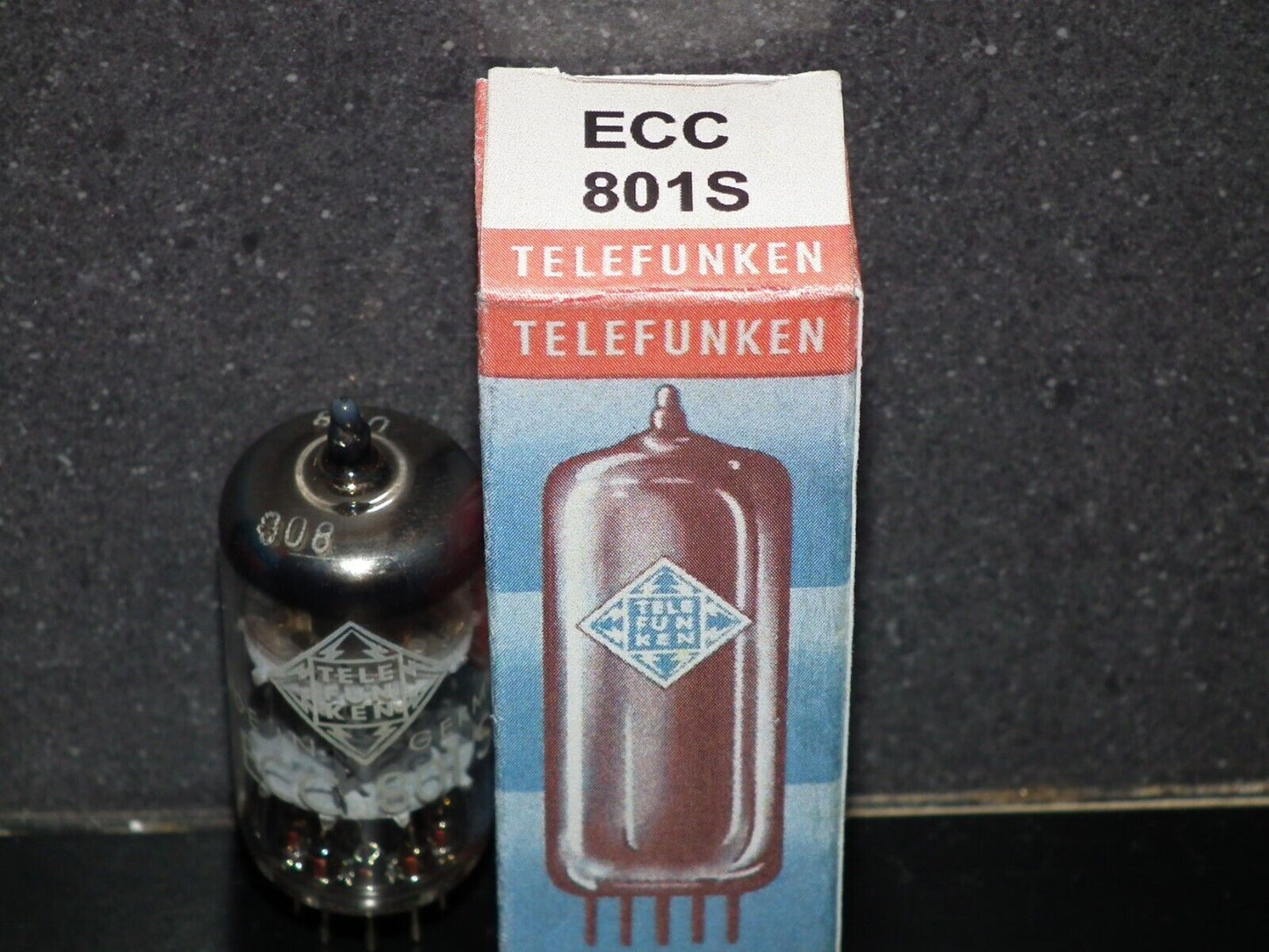 ECC801S Telefunken ECC81 Used Tested 100% Ulm plant, Diamond bottom