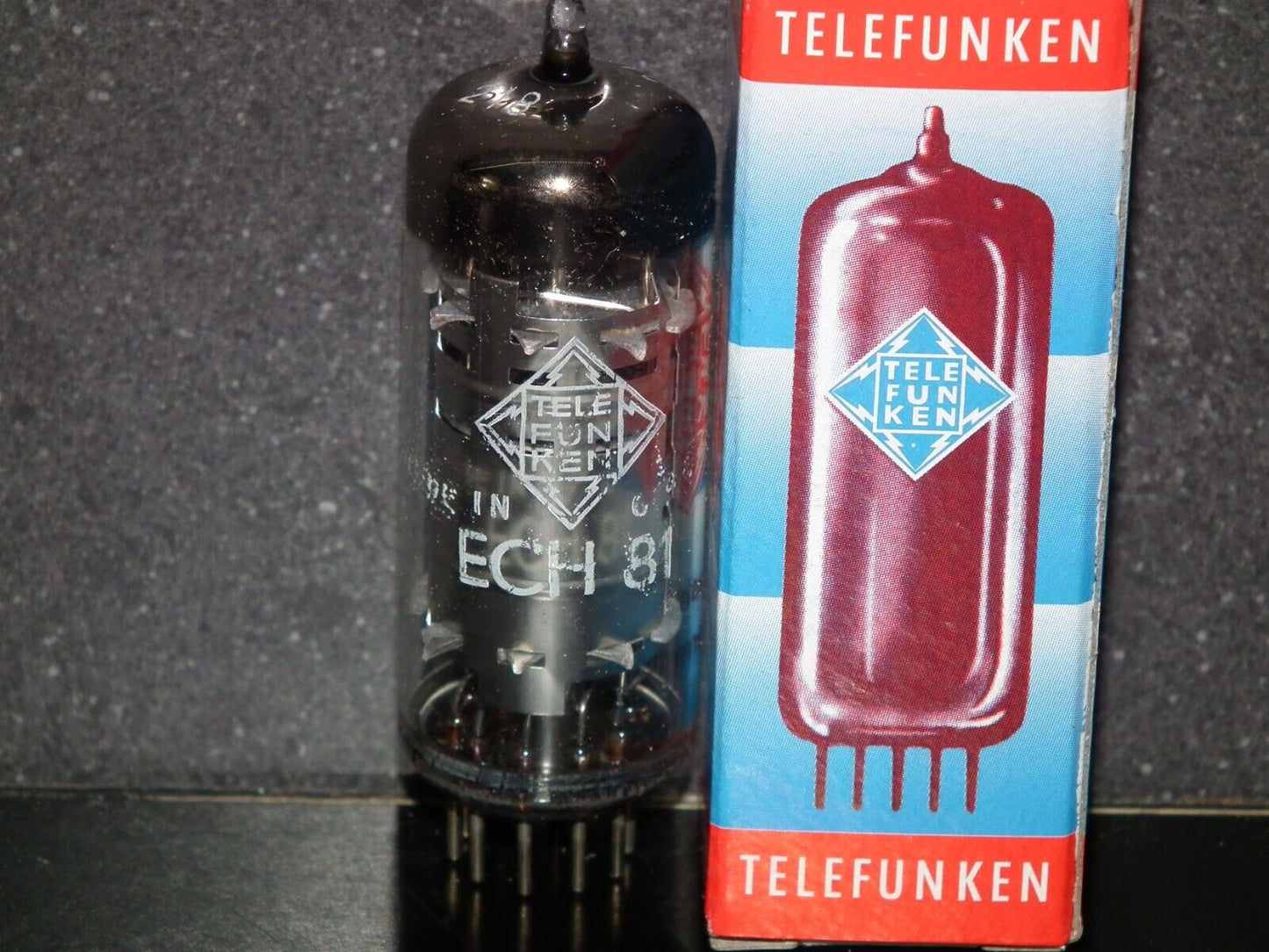 NOS ECH81 Telefunken Diamond Bottom Made in West Germany