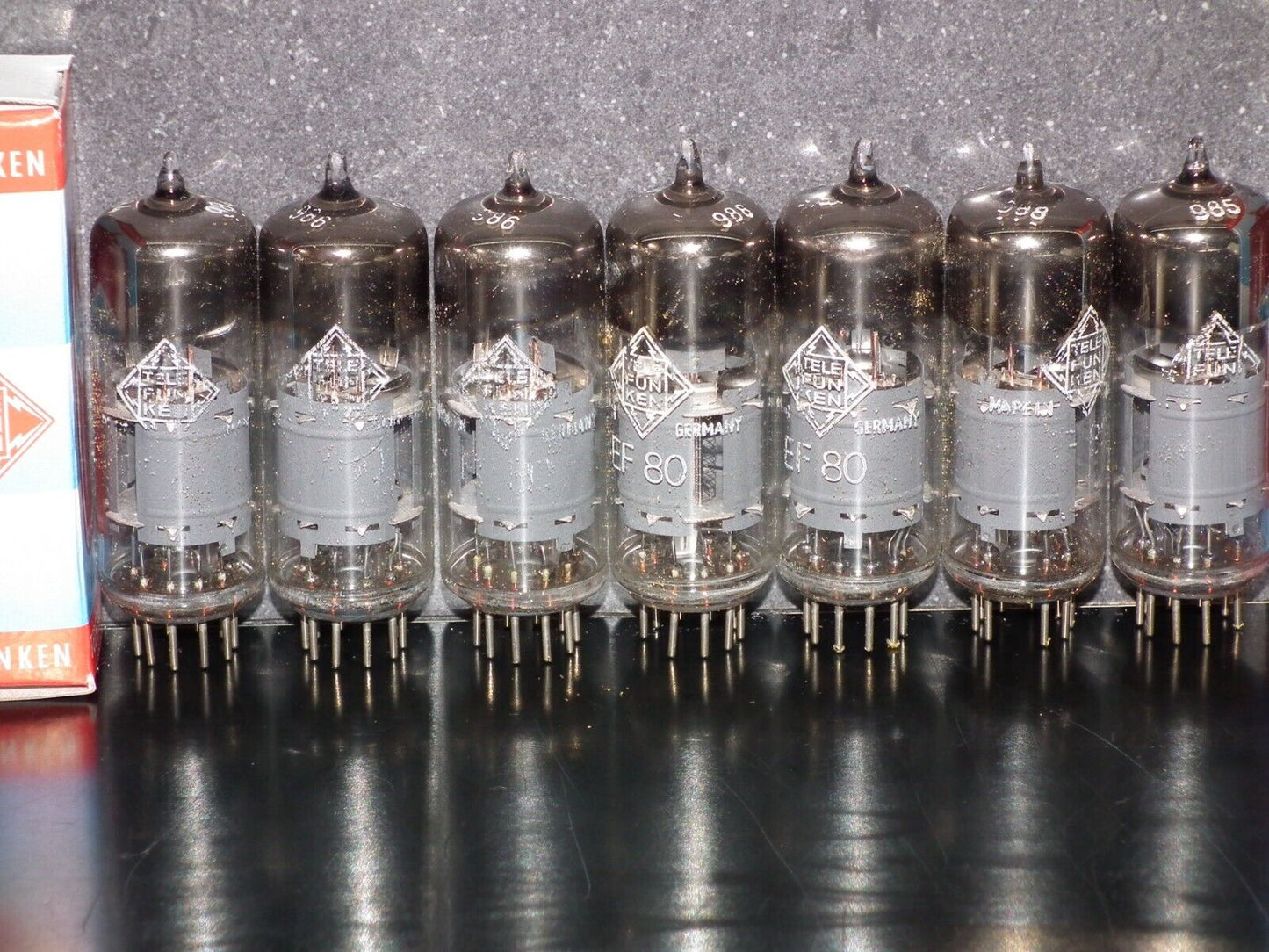 NOS EF80 Telefunken Diamond Bottom Made in West Germany