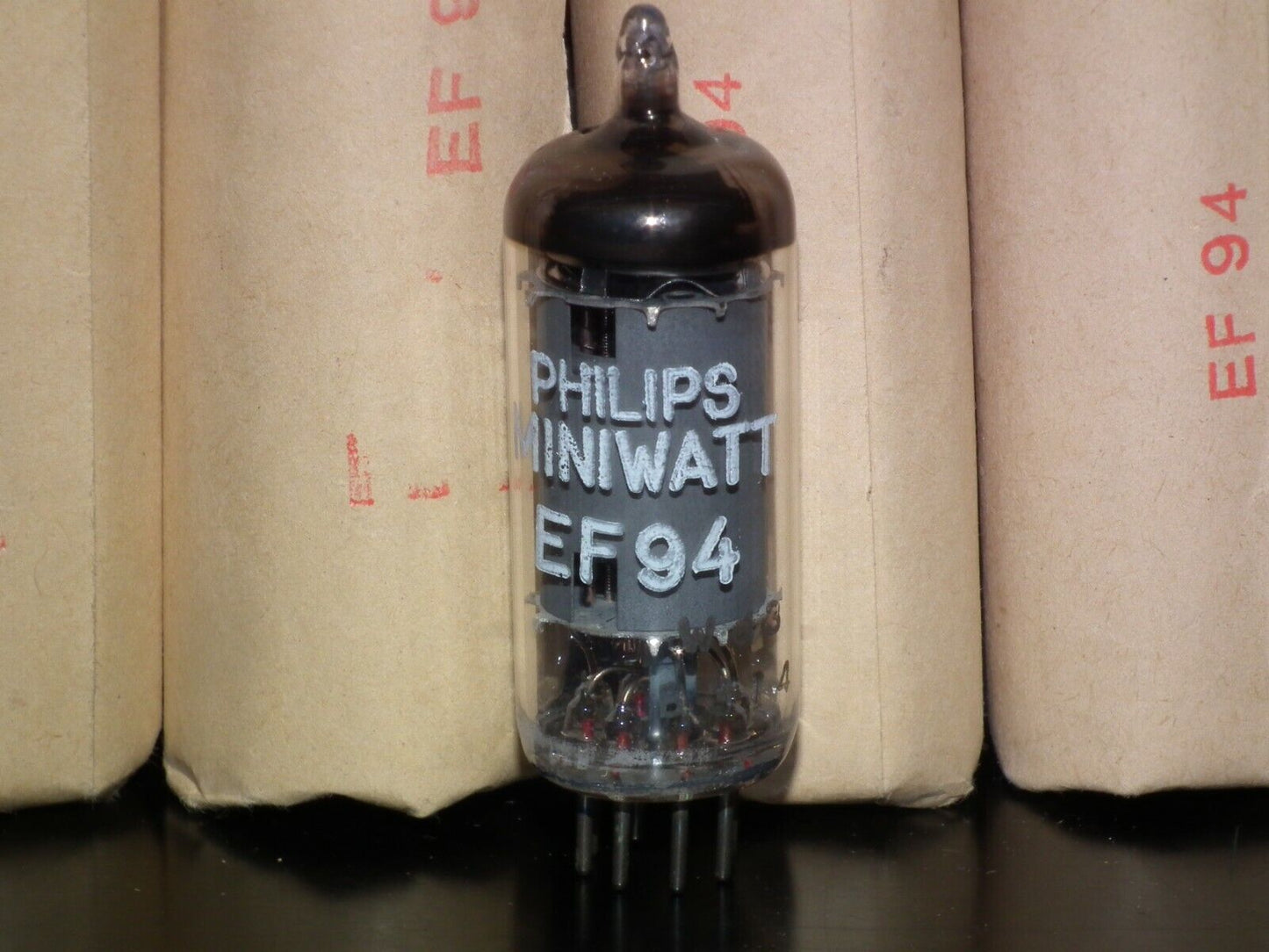 EF94 Mullard Philips Low Noise Old Type Tested NOS in original wrap packaging