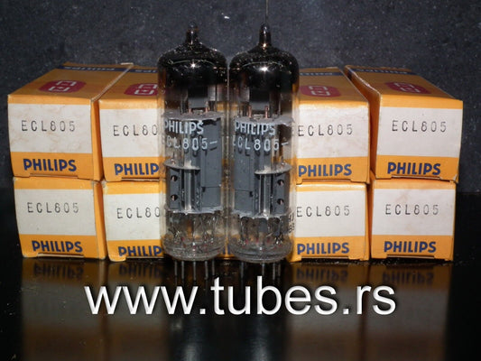 ECL805 Philips Holland 1969 Platinum Matched Pair NOS NIB (ECL85 sub)