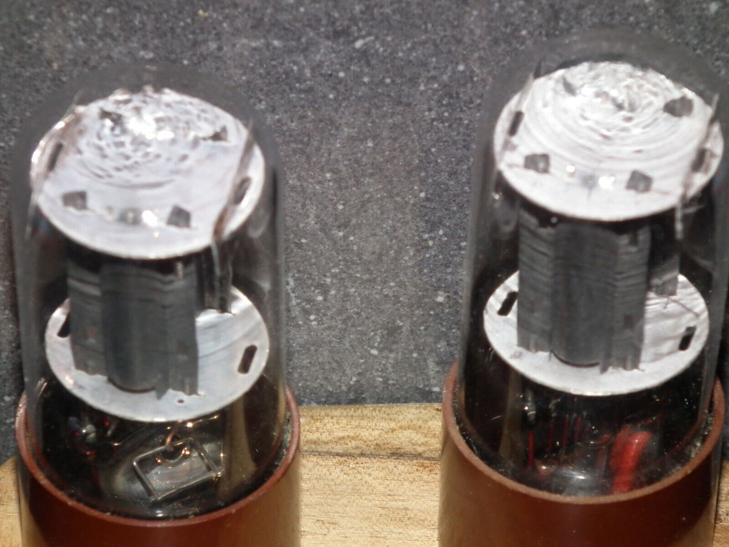 Platinum Matched Pair 6SL7GT Fivre USED Matched Pair RARE BROWN BASE D GETTER