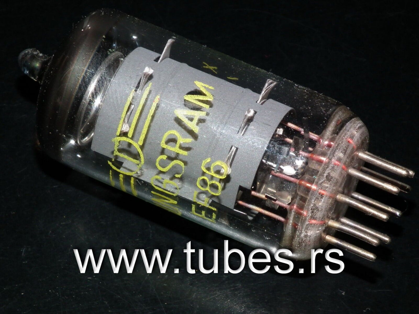 EF86 Tungsram, used, tested 100% in white box, NOS test results